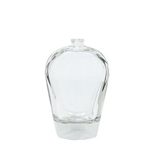 French empty classical 100ml transparent glass mist spray pump perfume bottle