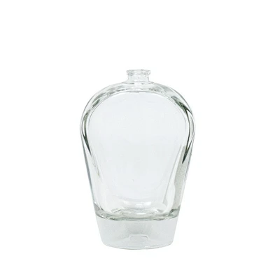 French empty classical 100ml transparent glass mist spray pump perfume bottle