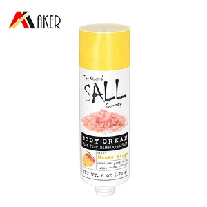 170ml empty white custom plastic laminated soft cosmetic shampoo tube packaging