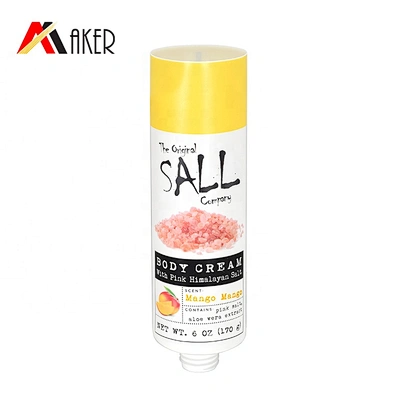 170ml empty white custom plastic laminated soft cosmetic shampoo tube packaging