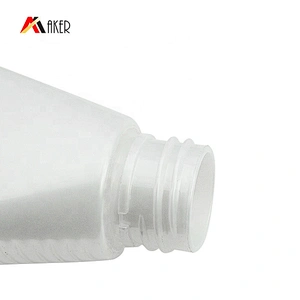 Luxury 100ml PET white cosmetic facial toner plastic spray bottle with anodized aluminum sprayer