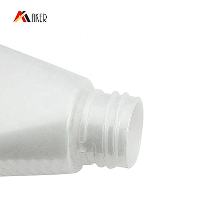 Luxury 100ml PET white cosmetic facial toner plastic spray bottle with anodized aluminum sprayer