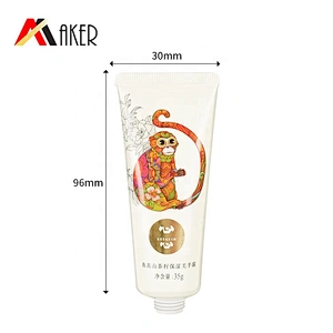 2020New arrival 30ml custom aluminum laminated empty squeeze cosmetic hand cream tube with cap