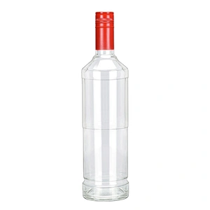 Custom empty clear 750ml glass / whisky / brandy / vodka bottles with cork