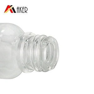 China wholesale round clear cosmetic 15ml essential oil glass bottle packaging