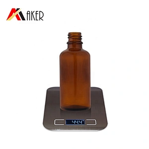 Factory price 30ml 1oz round semi-transparent amber glass serum essential oil dropper bottle