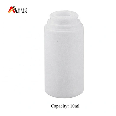Factory empty 10ml pp plastic cosmetic airless pump lotion bottle with plastic airless pump