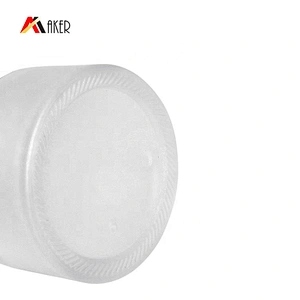 Luxury 30ml round frosted glass cream jar with aluminum lid