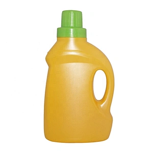 Hot design wholesale empty 500ml yellow plastic hdpe laundry detergent bottle