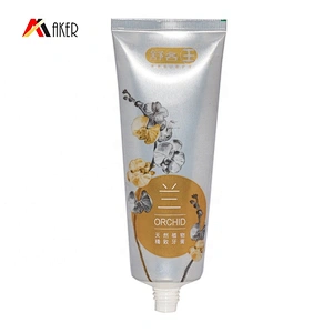 80ml round empty silver toothpaste aluminum plastic tube packaging