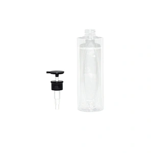 New arrivals 500ml cosmetic plastic shampoo bottle with lotion pump