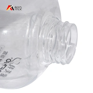 Factory price 1L clear PET plastic empty transparent shower gel bottle packaging with pump
