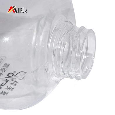 Factory price 1L clear PET plastic empty transparent shower gel bottle packaging with pump