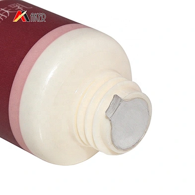 Empty 15g LDPE cosmetic lotion facial cleanser plastic packaging tube with screw cap