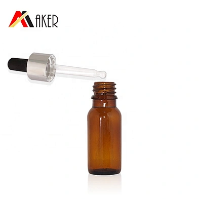 Wholesale price high quality 18mm silver aluminum covered dropper cap with tube