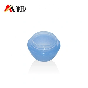 Custom 5ml Blue Oval Single Wall Cosmetic PP lip scrub container with Screw Cap