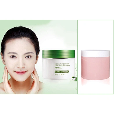 Factory price 150ml 200ml PET plastic cosmetic cream jar