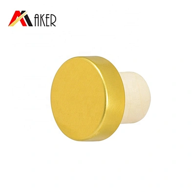 Hot sale empty clear 750ml whisky glass wine bottle vodka bottle rum bottle with gold aluminum covered polymer rubber stopper
