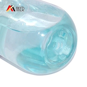 Wholesale empty clear round 250ml PET plastic cosmetic lotion facial toner bottle with flip top lid