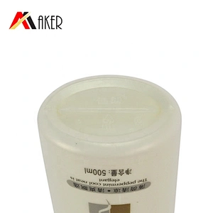 Guangzhou factory price new arrival 500ml white HDPE plastic shampoo bottle packaging