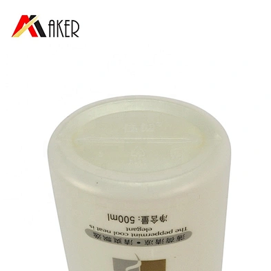 Guangzhou factory price new arrival 500ml white HDPE plastic shampoo bottle packaging