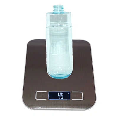 New arrival 250ml 350ml transparent empty PET plastic cosmetic makeup bottle with alumite pump
