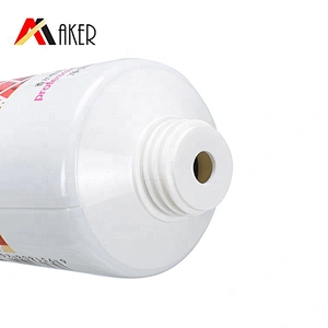 Wholesale 260ml white color round cosmetic hand cream tube packaging with flip cap