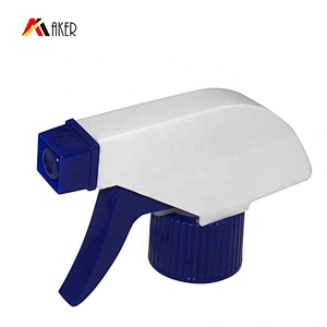 China guangzhou suppliers 28/410 blue white plastic spring trigger sprayer