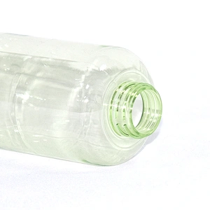 Wholesale 500ml transparent round PET cosmetic plastic shampoo bottle with lotion pump with short lead time
