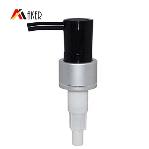 Factory price white Boston round 500ml PE plastic shampoo bottle with aluminum covered lotion pump