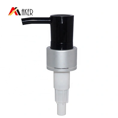 Factory price white Boston round 500ml PE plastic shampoo bottle with aluminum covered lotion pump