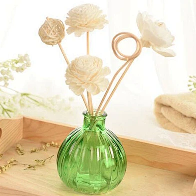 100ml spherical transparent glass fragrance reed diffuser room continuously volatilize aroma bottle