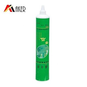 Wholesale price green LDPE plastic 30ml empty eye cream soft tube with acrylic screw cap