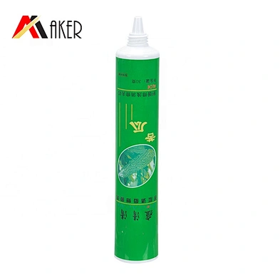 Wholesale price green LDPE plastic 30ml empty eye cream soft tube with acrylic screw cap