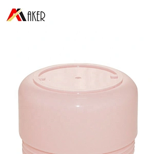 Wholesale round pink big 100g PP plastic cosmetic face cream jar with inner cap and screw lid