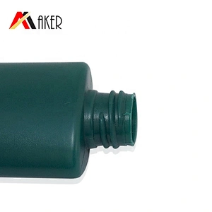 Hot sale empty green 50ml HDPE plastic cosmetic hand cream bottle squeeze lotion bottle with plastic flip top cap