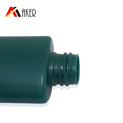 Hot sale empty green 50ml HDPE plastic cosmetic hand cream bottle squeeze lotion bottle with plastic flip top cap