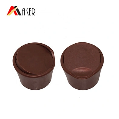 24/410 PP frosted brown plastic disc cap disc top cap for cosmetic bottle