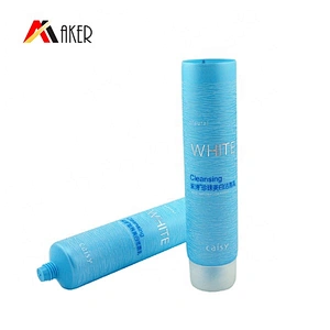 China factory supply custom logo empty LDPE plastic 120ml cosmetic cleanser tube packaging