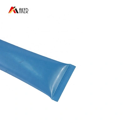 Cosmetic 25ml plastic round LDPE eye cream tube packaging with nozzle plug