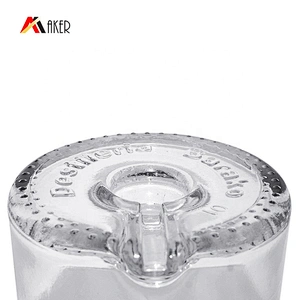 New design wholesale price clear empty 700ml liquor glass bottle with aluminum screw cap for whiskey