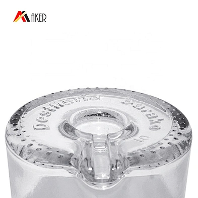 New design wholesale price clear empty 700ml liquor glass bottle with aluminum screw cap for whiskey