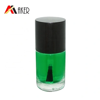 Hot sale 10ml cylinder round shape empty  glass nail polish bottle with brush