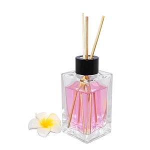 Empty 100ml Clear Glass Room Fragrance Air Freshener Reed Diffuser Container