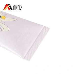 Newest custom design 25g sun screen empty plastic tube cosmetic packaging with octagonal screw cap
