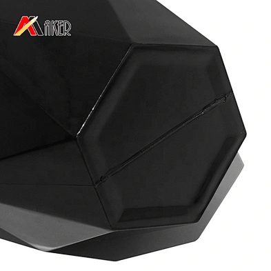 Custom unique shape black luxury design 200ml black PETG plastic shampoo bottle with lotion pump