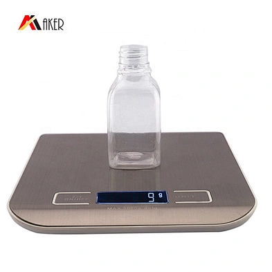 Square Shape 50ml Empty Clear Pet Plastic Face Toner Bottle with Plastic Flip Top Cap