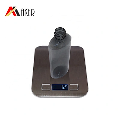 New arrival 100ml semi-transparent black plastic PET bottle for cosmetic packaging with rose gold luxury screw cap
