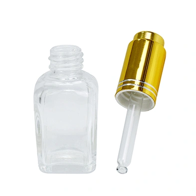 custom shape 20ml glass personal care packaging essential oil dropper glass bottles