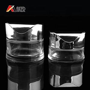Empty 10ml 20ml 30ml 50ml Vials Clear Mini Sample cosmetic glass cream jars for sale